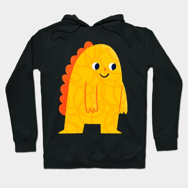 Yellow Monster Hoodie by TRAWAAZ